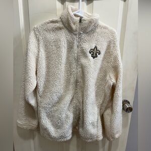 Women’s NFL Juniors New Orleans Saints Sherpa Zip-up
